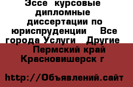 Эссе, курсовые, дипломные, диссертации по юриспруденции! - Все города Услуги » Другие   . Пермский край,Красновишерск г.